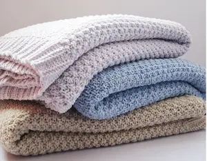 50DB53-1 100%polyester chenille micro fiber machine knit sweater knit blanket,blanket chenille,