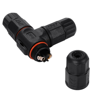 円形m12コネクタ2 3 4 5ピンメスコネクタm12防水コネクタケーブル付きダストキャップ - Product Image 1