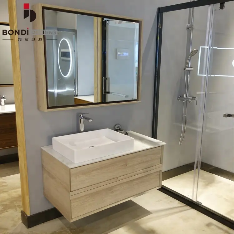 คลาสสิกการออกแบบราคาโรงงานที่ทันสมัยขนาดเล็ก Corians ตู้ห้องน้ำ/โต๊ะเครื่องแป้ง Corians ห้องน้ำอ่างล้างหน้าตู้