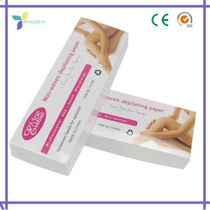 OEM no tejido al por mayor <span class=keywords><strong>bandas</strong></span> de <span class=keywords><strong>cera</strong></span> <span class=keywords><strong>para</strong></span> depilación 7 cm x 20 cm 80gsm 100 unids - Product Image 1