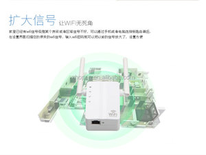 Mini cổng RJ45 Adapter <span class=keywords><strong>LAN</strong></span> để Wifi chuyển đổi <span class=keywords><strong>Repeater</strong></span> 300Mbps không dây Wifi Booster Antenna 500 mét Wifi phạm vi Extender - Product Image 2