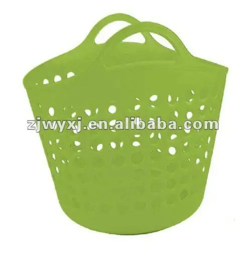 flexible PE baskets,plastic laundry basket."REACH",All purple Trug