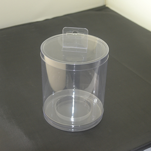 Plastic Small Cylinder Cookies Supplier Food Grade Packaging Transparent Round Shape Clear Box Tubes Plastic Cylinder Containers