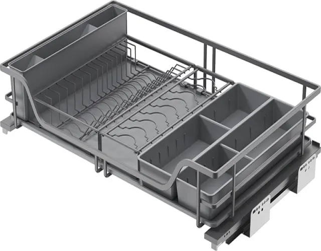 Cucina cesto 4-sided piastra di supporto-di chiusura molle