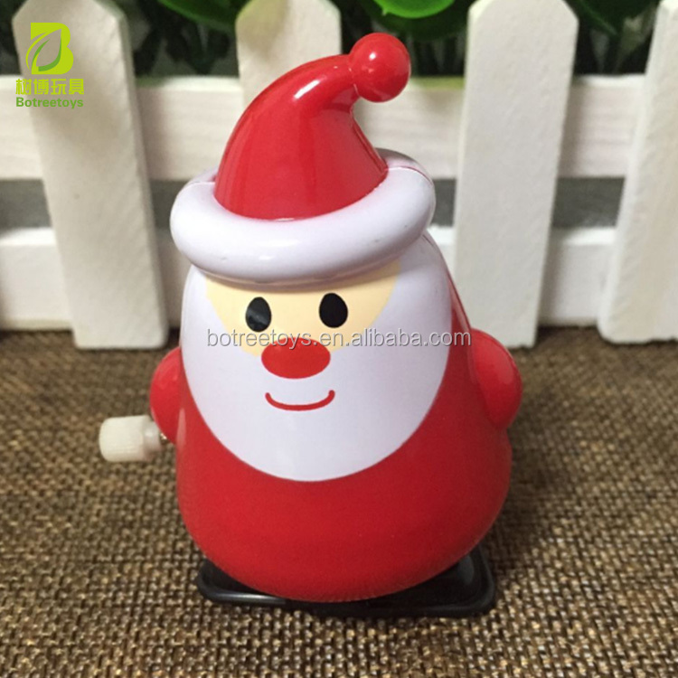 Wholesale Christmas Kids Lovely Santa Claus Plastic Cheap Wind Up Toys