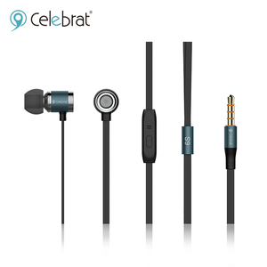 6 s nuevo producto 3.5mm manos libres en la oreja los auriculares <span class=keywords><strong>de</strong></span> cable plano con micrófono - Product Image 1