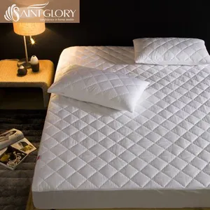 Vinyl Top Material Thin Quilted Allergy Waterproof Twin Bamboo Mattress Cover Encasement Protector