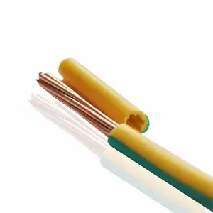 BV Approved electric wire 120mm copper conductor PVC Insulation Yellow/Green earth cable