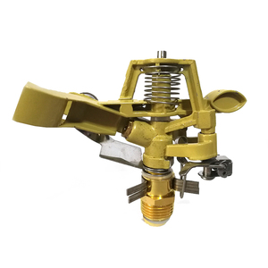 Zinc alloy impact rotary sprinkler with brass connector and nozzles for farm