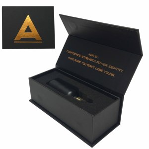 Emballage en papier magnétique avec ouverture en mousse, 10 pièces, OEM, carton dur mat noir, forme de livre à fermeture magnétique, boîte-cadeau en papier avec insertion - Product Image 4