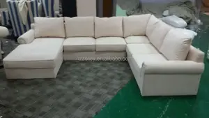 Luxus möbel schnitts U förmigen sofa set, extra lange sofa