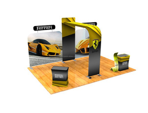 2016 nuevo producto por mayor de China portátil promoción publicidad Eye catching 3 x 3 aluminio diseño stand venta - Product Image 1