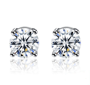 Boucles d'oreilles à clous en argent Sterling 925, pour femmes, <span class=keywords><strong>diamant</strong></span>, vente en gros, 2020 - Product Image 1