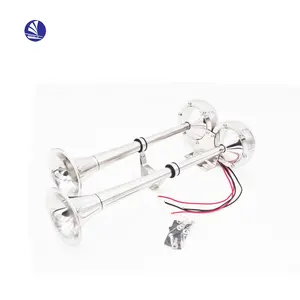 Buona Doppia Con Letti Singoli In Acciaio Inox Impermeabile Marine Tromba Elettrica Tromba D'aria 12V/24V Doppia Altoparlante Doppio Corno Tweeter barca-Yacht-Camion - Product Image 1
