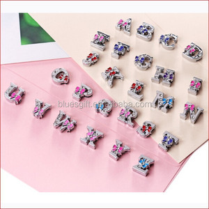 2014 Mode Groothandel Strass 10Mm 8Mm Nummer <span class=keywords><strong>Slide</strong></span> Bedels - Product Image 3