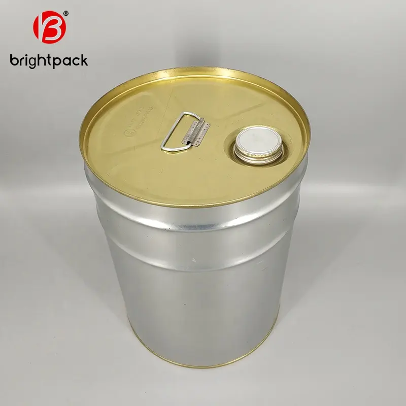 Un Goedgekeurd Metalen Staal Tin 5 Gallon 20 Liter Chemische Verf Olie Emmer Emmer Drum Met Deksel