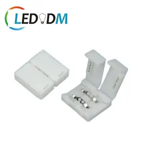 Strip to Strip Unwired Solderless Snap Down 2Pin Conductor LED Strip Connector for 10mm Wide 5050 Single Color