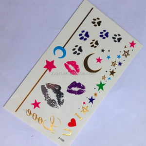 Beauté Autocollant Enfants Éléphant de Bande Dessinée Conception Temporaire <span class=keywords><strong>Tatouage</strong></span> - Product Image 2