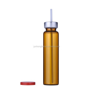 Ambre/brun médecine orale liquide bouteille en verre avec en aluminium couvercle à vis - Product Image 6
