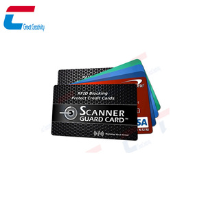 Tùy chỉnh E-lá chắn Chủ Thẻ Bảo Vệ, Rfid Thẻ Tín Dụng Chặn, Chống Skimming Tín Hiệu Chặn Rfid chặn Thẻ - Product Image 3