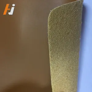 Düşük fiyat 1.2mm saf renk sentetik mikrofiber süet kabartmalı su geçirmez PU deri ayakkabı giyim mobilya uygulaması