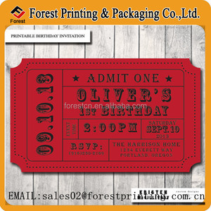 In Ấn Tùy Chỉnh Thừa Nhận Một Vé Trong Bữa Tiệc, Vé Cuộn In Ấn - Product Image 5