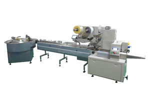 Rice Bar/Egg Roll/Cookies/Wafer Rolls Horizontal Automatic Flow Packing Machine Packaging Line - Product Image 3