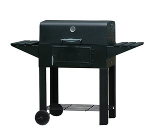 Ghisa barbecue del carbone <span class=keywords><strong>di</strong></span> legna barbecue con regolazione fuoco griglia& trolly carrello per esterna attrezzature da cucina - Product Image 6