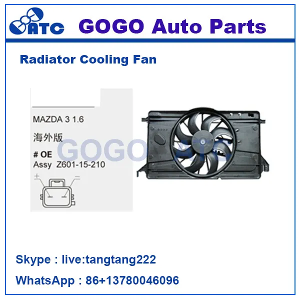 Radiator A/C Koelventilator Voor Mazda 3 1.6 Oem Z601-15-210