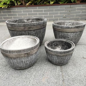 Poterie en béton pour maison et jardin, en <span class=keywords><strong>fibre</strong></span> <span class=keywords><strong>de</strong></span> verre, solide, durable, <span class=keywords><strong>de</strong></span> qualité supérieure, pour jardin d'extérieur - Product Image 1