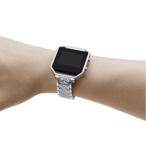 2018 Classic lujo Bling rhinestone diamante pulsera de acero inoxidable para <span class=keywords><strong>Fitbit</strong></span> <span class=keywords><strong>Blaze</strong></span> <span class=keywords><strong>reloj</strong></span> de <span class=keywords><strong>correa</strong></span> - Product Image 6