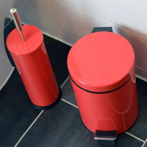 Nuevo cubo de basura de color para el hogar con soporte para cepillo de inodoro, cubo de basura con pedal - Product Image 2