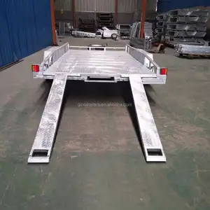 hot dipped galvanized flat top tandem trailer