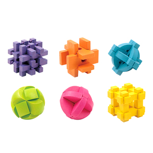 Assortimento di mini <span class=keywords><strong>puzzle</strong></span> <span class=keywords><strong>3D</strong></span> colorati in legno per bambini e <span class=keywords><strong>adulti</strong></span> - Product Image 4
