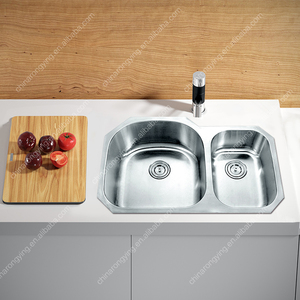 8252T Fregaderos estándar americanos de <span class=keywords><strong>la</strong></span> cocina del restaurante del acero inoxidable del cuenco doble - Product Image 3