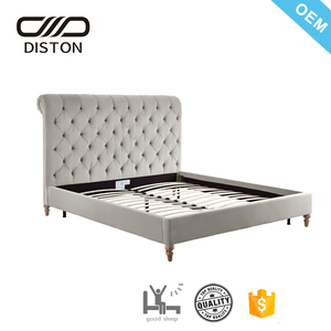 Luxe Tufté PU Upholsterery Très Grand Hôtel Utiliser Super <span class=keywords><strong>King</strong></span> <span class=keywords><strong>Size</strong></span> Sommier Cuir Éclairé - Product Image 2