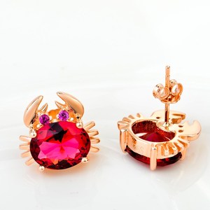 Pendientes <span class=keywords><strong>de</strong></span> tuerca con forma <span class=keywords><strong>de</strong></span> cangrejo <span class=keywords><strong>de</strong></span> cristal chapado en <span class=keywords><strong>oro</strong></span> rosa <span class=keywords><strong>de</strong></span> plata <span class=keywords><strong>de</strong></span> ley S925 <span class=keywords><strong>para</strong></span> <span class=keywords><strong>mujer</strong></span> - Product Image 2