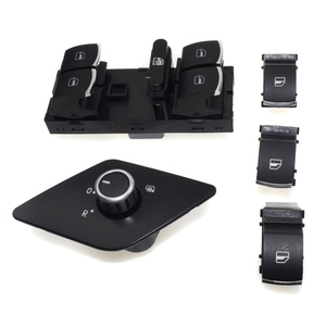 Ensemble de pièces de moteur en parfait état, rétroviseurs électriques chromés, interrupteurs de vitres électriques, accessoires automobiles pour MK6 Vento VW Jetta - Product Image 1