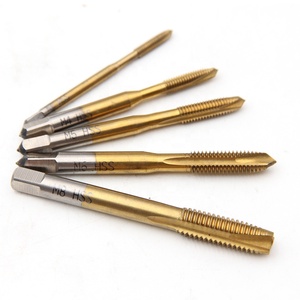 5pcs HSS Titanium Coating Screw Tap Hand Tool M3 M4 M5 M6 M8 Straight Fluted Screw <strong>Thread</strong> Hand Tap Drill Milling <strong>Cutter</strong> - Product Image 6
