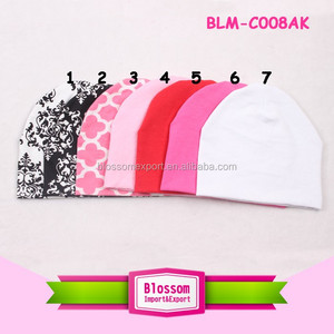 Blanco 95% algodón 5% Spandex Unisex bebé recién nacido bebé niños niñas <span class=keywords><strong>invierno</strong></span> cálido de punto negro Beanie sombrero - Product Image 4