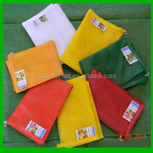 100 Green Net Sacks 55cm x 80cm Holds 30Kg Mesh Woven Bags