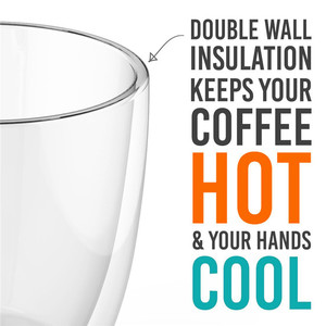 16oz Fatti A Mano Doppio Vetro Di Grandi Dimensioni Tazza di Caffè Tazza <span class=keywords><strong>Da</strong></span> Tè - Product Image 6