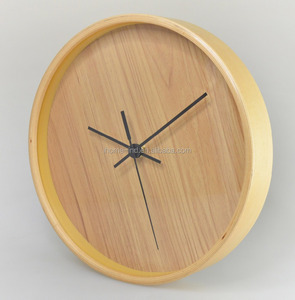 Reloj de pared de madera, diseño Simple, redondo, personalizado, para promoción - Product Image 1