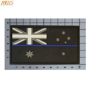 Patch in PVC Gommato 3D con Bandiera Australiana Personalizzata, con Gancio e Anello per Giacche - Marca AWELLS - Product Image 3
