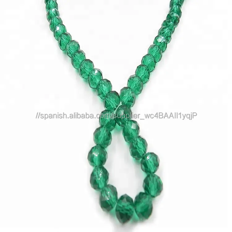 De moda de venta al por mayor barato poliédrico cuentas de perlas de cristal, collar, pulsera, pendiente