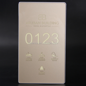 Placa electrónica con número de puerta para habitación de hotel, LED - Product Image 1