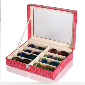 Boîte de rangement pour lunettes de soleil en cuir tendance - Product Image 3