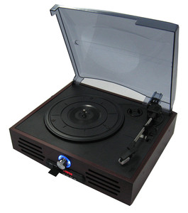 Loa Stereo Retro Đài Phát Thanh Máy Nghe Nhạc CD Theo Phong Cách Cũ Turntable Máy Hát Máy Nghe Nhạc - Product Image 5