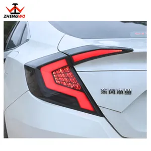 Zhengwo manufacturer selling for Civics led tail lamp 2019 with flashing function