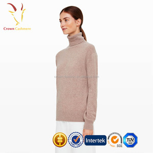 Maglioni Classici da <span class=keywords><strong>Donna</strong></span> in Cashmere con Collo Alto Stile Basic - Product Image 2